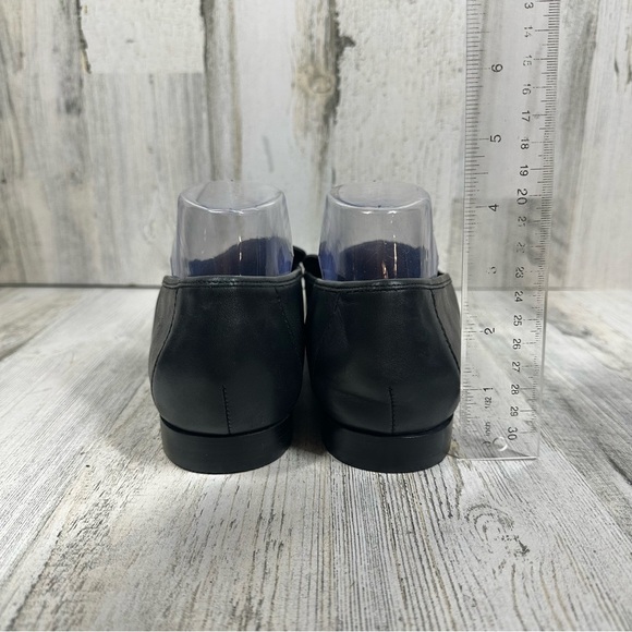 Aldo Women’s Joeya Pointed Toe Flats Slip On Loafers Black Leather Low Top #5 - Picture 10 of 11